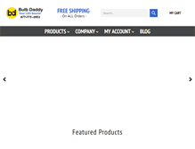 Tablet Screenshot of bulbdaddy.com